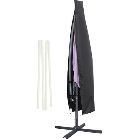 SWANEW Housse de Protection pour Parasol Jardin Couverture 265 x 50 x 70 x 40cm Anti-UV étanche (1/5)