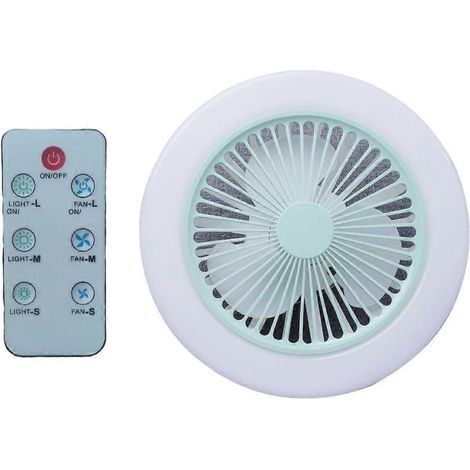 Ventilateur de plafond rechargeable avec lampe LED 2800 mAh, 3 vitesses, idéal pour camping en plein air (1/5)