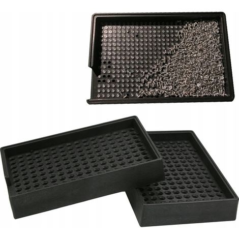 Vassoio Antistatico ESD per Viti 3.5-4mm – 150 Fori  Plastica Antistatica, Design Pratico  Uso in Elettronica e Fai da Te