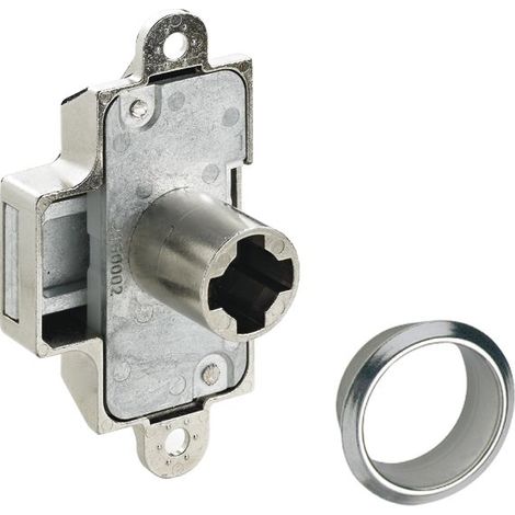 Hettich Zylinderkastenschloss, Prestige 2000, 9133917, 25, Metall, vernickelt
