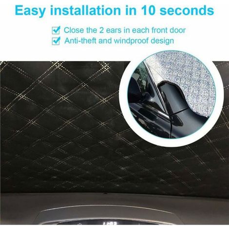 Couverture pare-brise - - 157 x 126 cm - Imperméable - Résistant aux UV - Protection hiver (1/4)