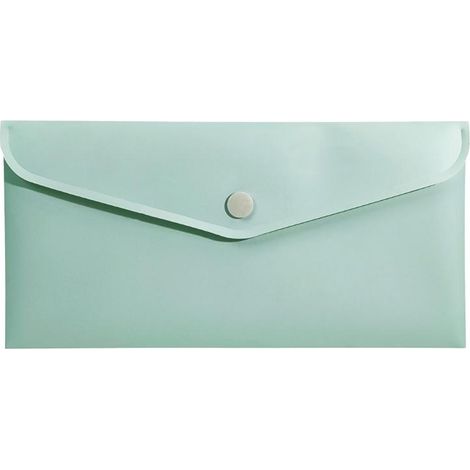 Pochette enveloppe DL PP vert morandi