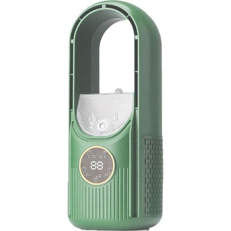 Ventilateur de refroidissement à air portable 6 vitesses silencieux avec minuterie 6 h LED USB pour chambre à coucher, bureau, brumisation extérieure pour bureau d'ordinateur [Classe énergétique A++] (1/3)
