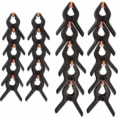 Lot De 20 Pinces à Ressort En Nylon, Lot De 10 Pinces De Serrage De 5,1 , 10 Pinces De 7,6 . (1/5)