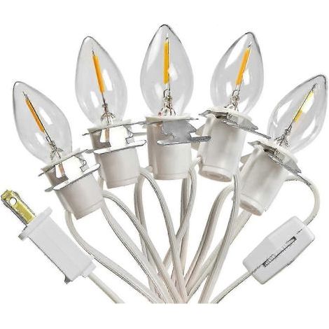 Guirlande lumineuse LED à 5 ampoules C7, cordon d'accessoires pour décoration de Noël (1/5)