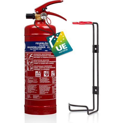 Extincteur Poudre - 2 kg - pour Feux ABC - Adapté pour véhicules (1/5)