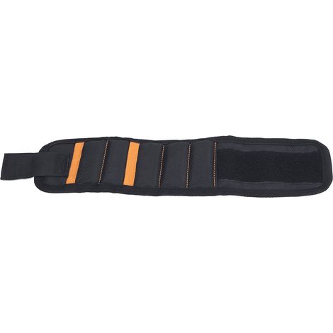 Bracelet magnétique outillage en tissu oxford 5 compartiments léger pour bricolage menuiserie décoration (1/5)