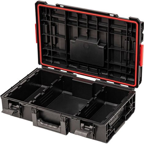 Qbrick – Caisse à outils modulaire System ONE – Séparateurs réglables – Joint IP66 pour protection contre l'eau et la poussière – Structure renforcée 50 kg