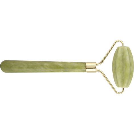 Rouleau de massage facial en jade, pour un effet raffermissant, liftant et anti-rides (1/5)