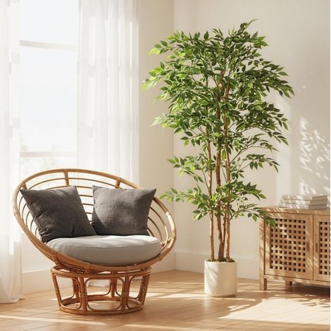 Bonsái banyan artificial con maceta, 75 x 75 x 180 cm, verde, OKMYHOME (1/5)