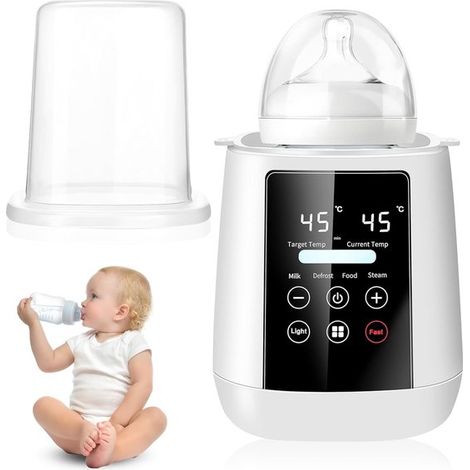 Calientabiberones multifuncional,calientabiberones eléctrico rápido 6 en 1,esterilizador de biberones con pantalla táctil (1/5)