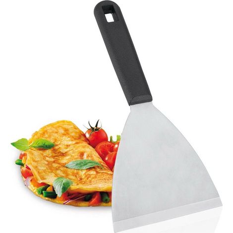 Spatule pour Plancha Gratteur de Nettoyage Barbecue Large 24 x 10 cm Acier Inoxydable Résistante à la Chaleur de 24 200 C (1/3)