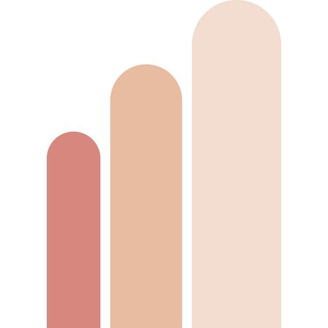 Lot de 3 Stickers Arches Design - Lot de 3 Stickers ( 1x L 32,7 cm x H 120 cm + 1x L 43,9 cm x H 161 cm + 1x L 54,5 cm x H 200 cm ) Motifs découpés à la forme - Adhésif MAT (1/2)