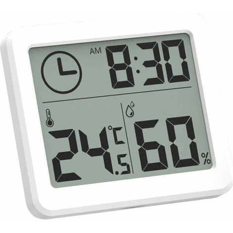 Termómetro higrómetro digital de alta precisión para interiores, monitor de temperatura y medidor de humedad para el hogar y la oficina.
