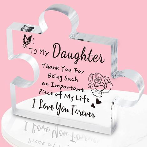 Plaque Puzzle En Acrylique - Décoration Personnalisable Pour Couple - Idée Cadeau Anniversaire Mariage Noël - 1 Pièce (1/3)