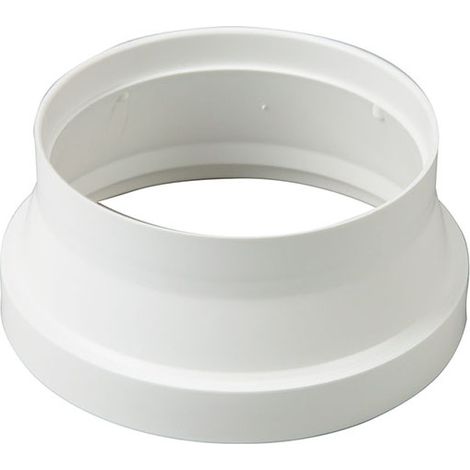 Adaptador termosplástico para sistemas de ventilación - SIBER Medidas: Ø125 - 120 mm
