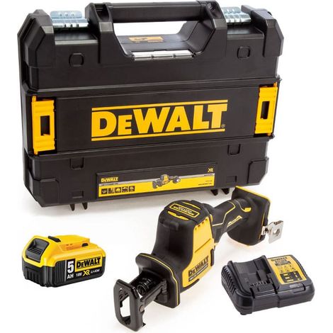 Kompakte Säbelsäge 18V XR (1x5,0 Ah) in TSTAK - DEWALT DCS369P1