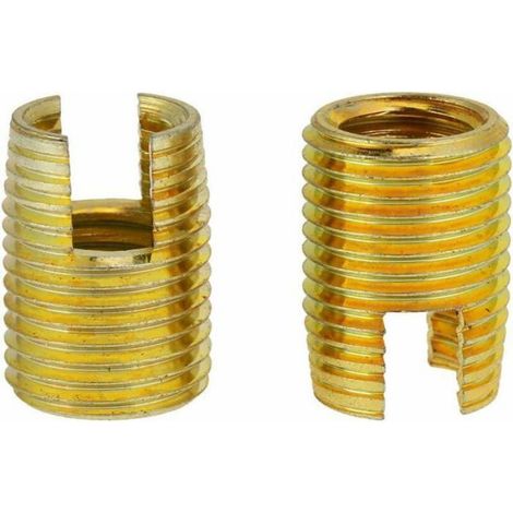 Inserts De Filetage Autotaraudeur, 50Pcs Inserts Filetés Combinés Auto-Taraudeurs Pour Augmenter La Résistance Du Filetage Pour In (1/4)