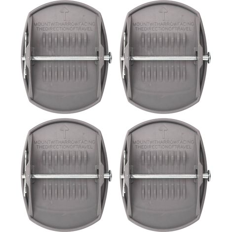4 coussins de levage pour caravane, répartiteurs de charge, anticorrosion, haute résistance, renforcés, adaptateur pour cric de camping-car (1/5)