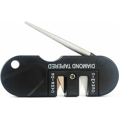 Aiguiseur Couteaux, Portable Affûteur Mini affuteuse tungstene tig, Outil Pliable Affuteur Diamant, Mixte Adulte-Survie en Plein air chasse Eguiseur de Couteau (1/5)