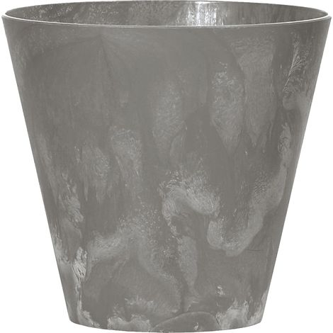 Maceta TUBUS BETON EFFECT 3,5L., dimensiones (mm) 200x200x187, color Marengo