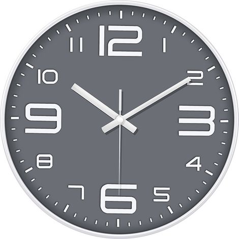 Horloge Murale Simple et Moderne 12 Pouces - Silencieuse, Élégante, Facile à Lire - Pour Toutes les Pièces (1/5)