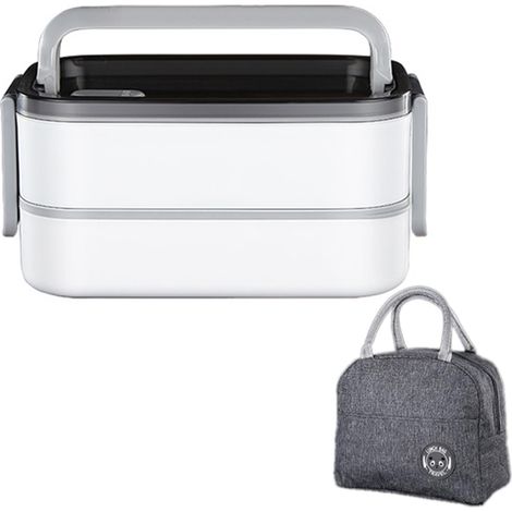 Boîte À Repas Chauffante - Boîte Bento Isolée Avec Compartiments - Pour Adultes Et Enfants - 3 Couches - 1 Pièce (1/5)