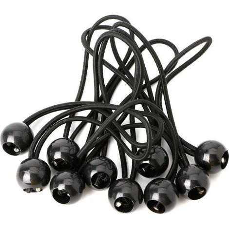 30 elastische Spanner. Planenspanner. Elastische Kordel. Elastische Spanner für Pavillons, Planen, Camping, Zelte, Vorhänge. Verlängerungsbänder (200 mm). (1/5)