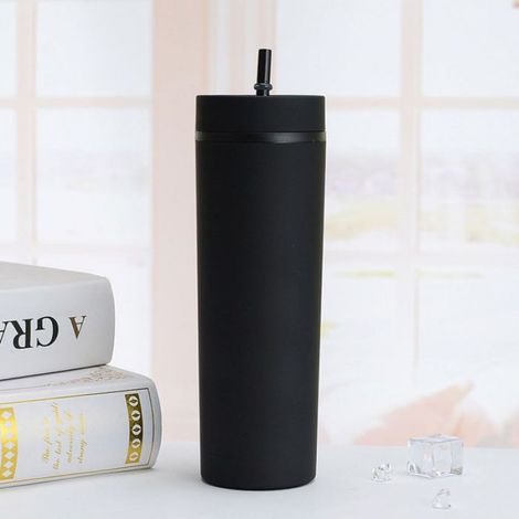 1 Gobelet à paille,Plastique,Couvercle étanche,Grande capacité,Fond antidérapant,Maison et bureau (1/5)