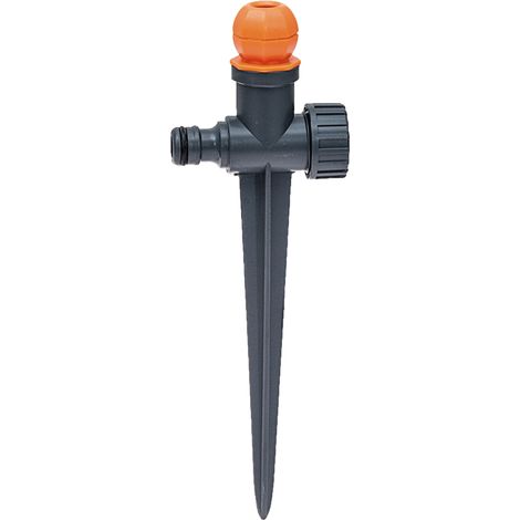 Arroseur de jardin à boule avec piquet métallique, orange YM8401