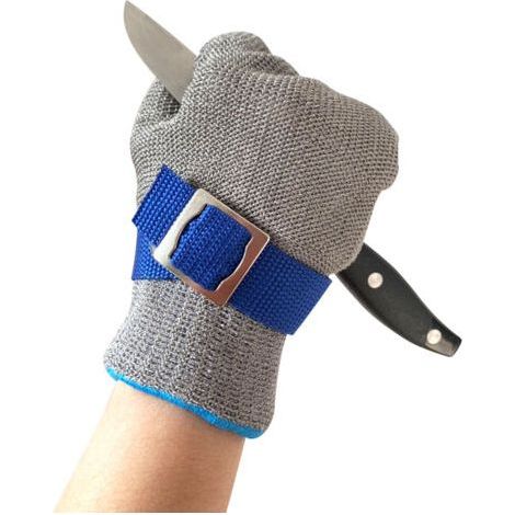 Gants Résistants Aux Coupures En Acier Inoxydable，Gant De Travail De Sécurité，(XL) (1/4)