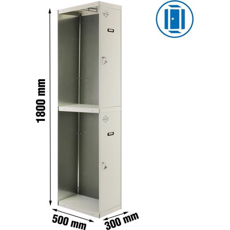Simonrack Armadietto Metallico Grigio 1800x300x500 mm