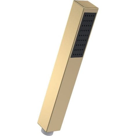 Nuie Brushed Brass Minimalist Square Shower Handset - HO810 (1/4)