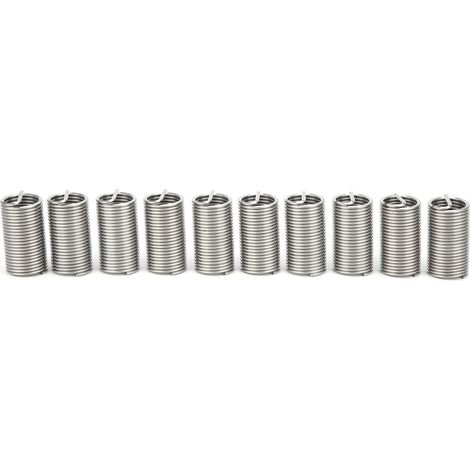 Lot de 10 Douilles Filetées M18x2x3D pour Réparation de Trous Taraudés, Manchon en Acier, Outil de Filetage Expansif (1/5)