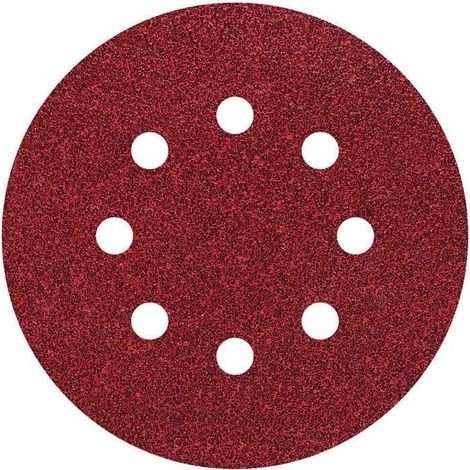 Wolfcraft 2251100 Exzenterschleifpapier mit Klett, gelocht Körnung (num) 120 (Ø) 125 mm 25 St.