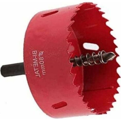 Kit de forets pour scie cloche 80 mm, robuste M42 HSS foret trou Cutter scies cloches pour bois aluminium fer tôle tuyau plastique,350g (1/5)