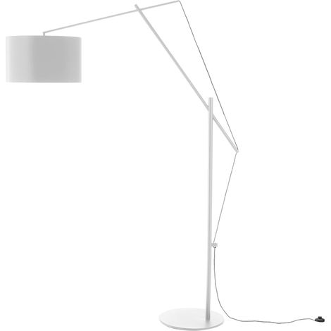 Lámpara de pie blanca ajustable de metal h210 cm Sayonara White (1/4)