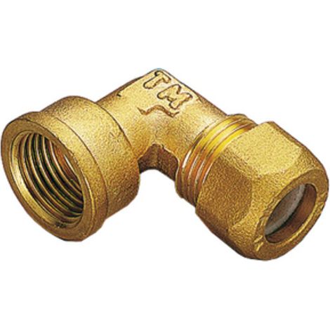 GOMITO OTTONE BICONO F/GAS 10X1/2 PES Q.TA 10