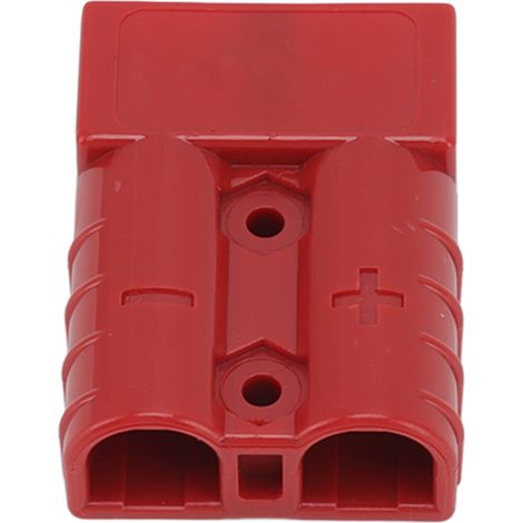 Connecteur 50 A 600 V bipolaire haute intensité pour système à double batterie et panneau solaire (rouge) (1/5)