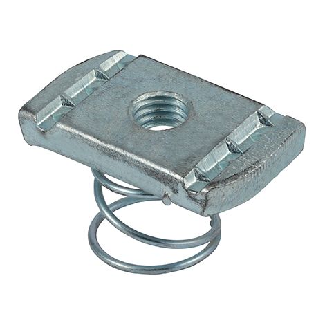 TIMCO Channel Nuts Short Spring Silver - M8