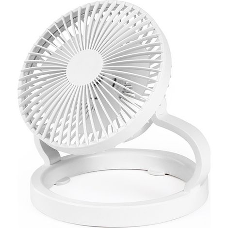Ventilateur de camping portable à 3 vitesses avec lumière LED, batterie rechargeable 8000 mAh, sortie USB, ventilateur de table, ventilateur de tente à 180°