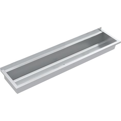 KWC AR Waschrinne, PLANOX, Edelstahl,  W.-Mont., 1800x210x442 mm, m. Arm-bank