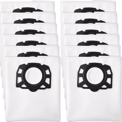 15 Vacuum Cleaner Bags for Karcher WD4 WD5 WD6 MV4 MV5 MV6 KFI 487 2.863-006.0 (1/5)