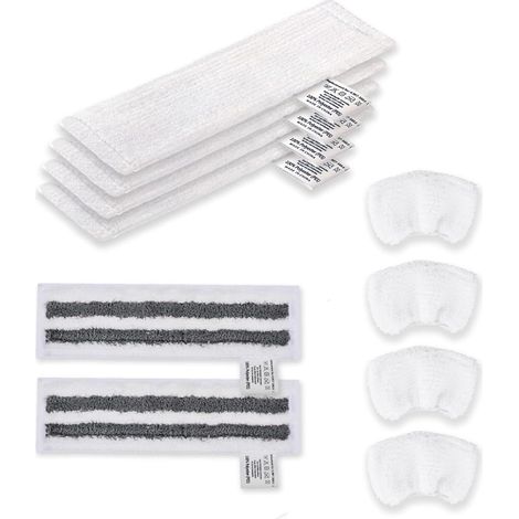 10er-Pack Mikrofasertücher – Kompatibel mit Kärcher Easyfix – Waschbar – Für Böden und Düsen – SC1 bis SC5 (1/5)