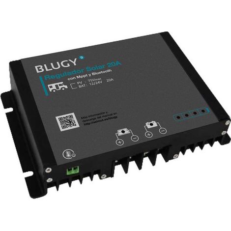 Solarregler blugy mppt bluetooth 20a 12 24v (1/3)