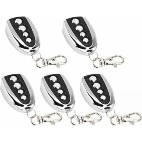 Lot de 5 ouvre-porte de garage électrique à télécommande, 433 MHz pour clonage de portail, de garage, de clonage électrique universel (1/4)