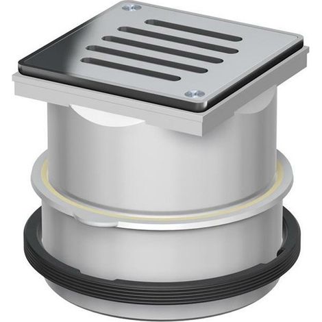 ACO Aufsatzstück Meku 110x110/K3 PE/Schlitzrost V2A/verschraubt, 5150.81.22