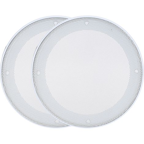 2PCS Couverture de Protection en Maille 5 Pouces pour Haut-Parleur, Grille Acoustique Décorative (Blanc) (1/5)