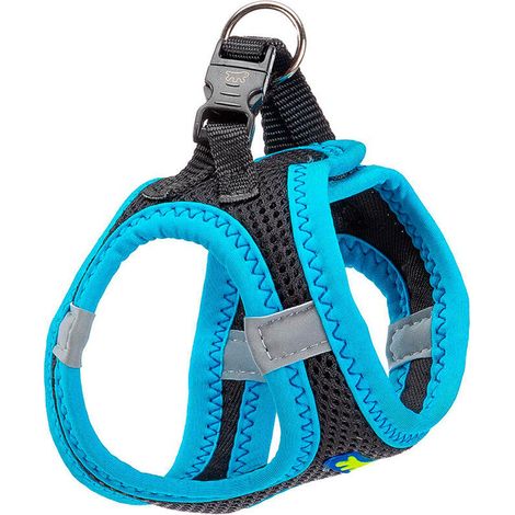P Harnais respirant pour chiens avec inserts réfléchissants. En différentes couleurs et tailles.. Variante XXXS - Misure: A: 20-24 cm B: 24-28 cm - Bleu