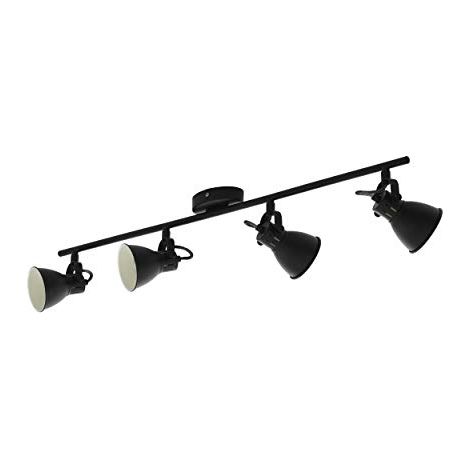 Barra con 4 Faretti a LED x 3,3 Watt Attacco GU10 in Metallo colore Nero modello Seras SERAS BARRA 4FARETTI LED 4X3,3W METALLO/NERO | PZ (1/4)